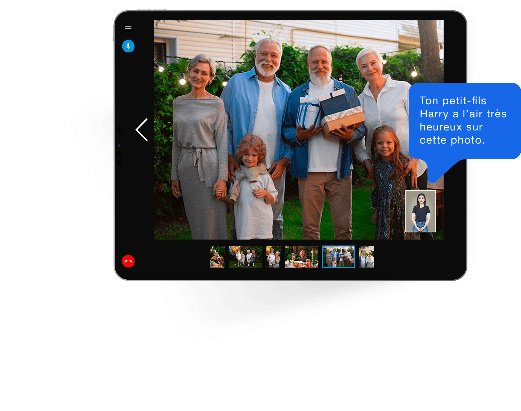 Transformez les photos en conversations vivantes.
