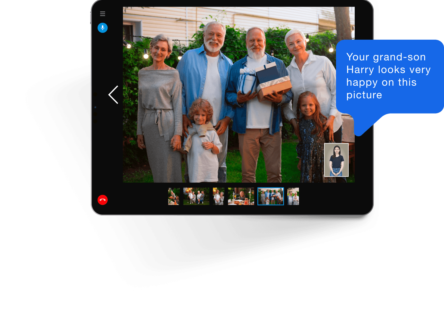Turn photos into living conversations.